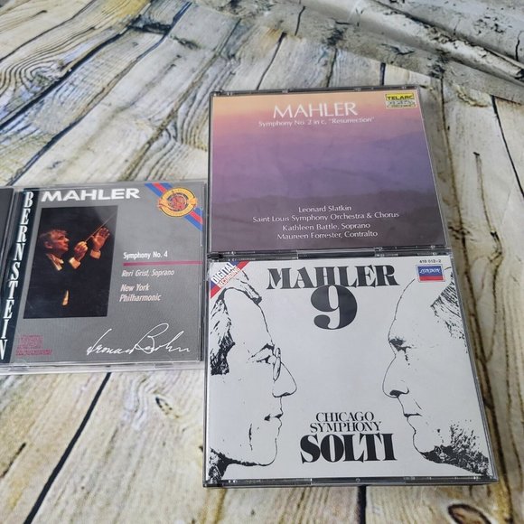Mahler 5 Misc Audio CD's 1980's MusicSolti 9 Bernstein Symphony 4 and 2